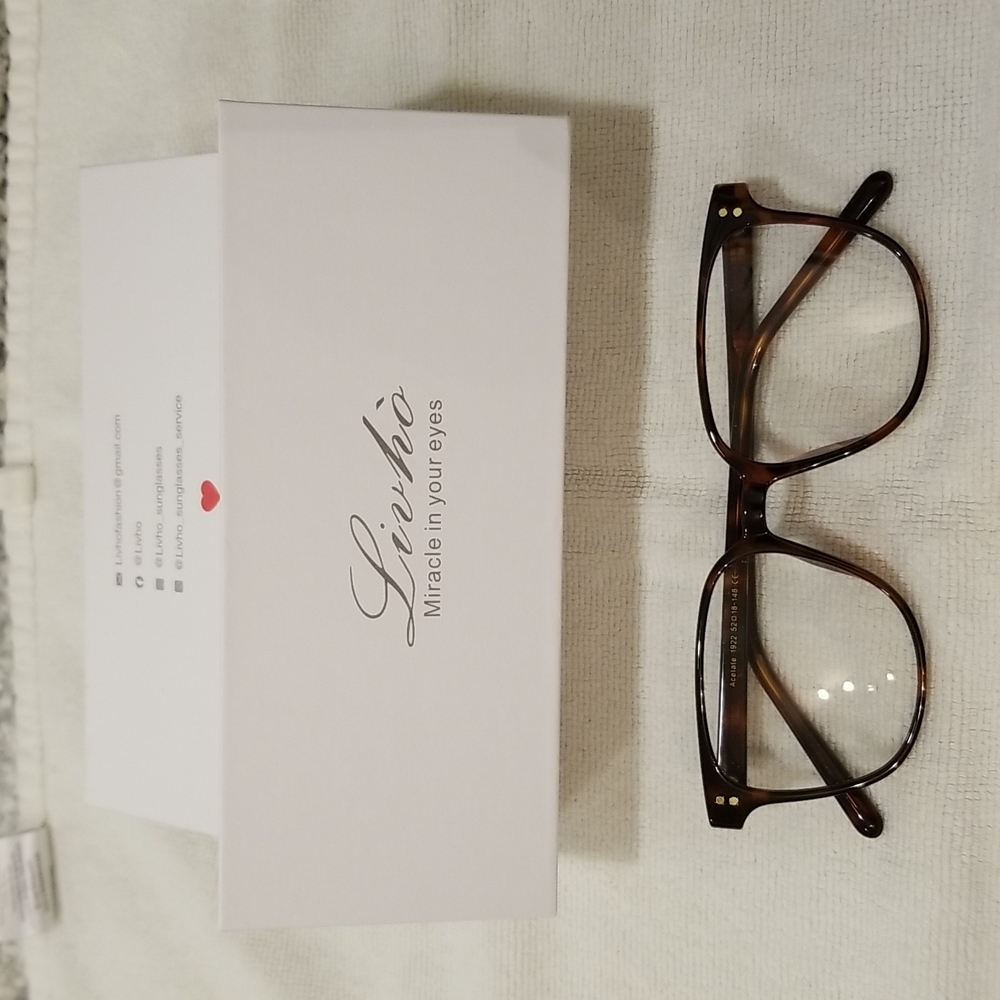 NWOT Livho Noah Leopard Blue Light Glasses